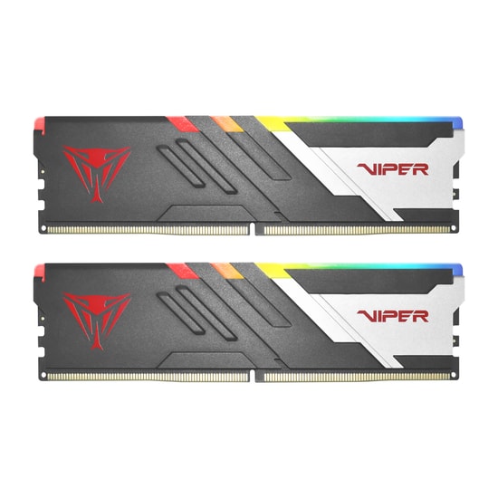 Patriot Viper Venom RGB 32GB (2x16GB) DDR5 6800MHz Gaming Ram PVVR532G680C34K - CL34, Soğutuculu Bellek Kit