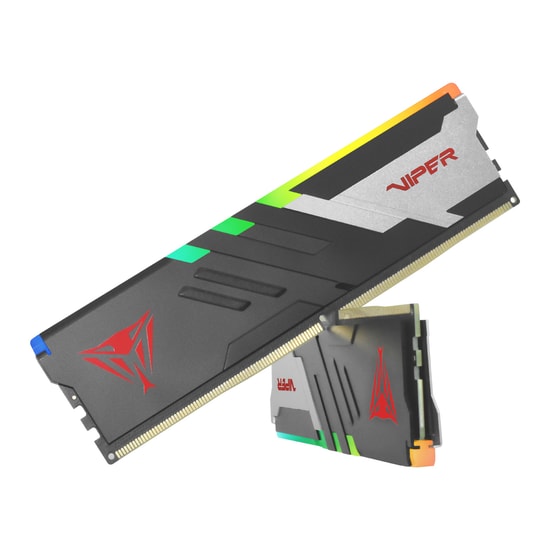 Patriot Viper Venom RGB 32GB (2x16GB) DDR5 6800MHz Gaming Ram PVVR532G680C34K - CL34, Soğutuculu Bellek Kit