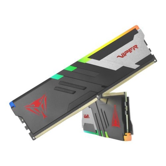 Patriot Viper Venom RGB 32GB (2x16GB) DDR5 7200MHz Gaming Ram PVVR532G720C34K - CL34, Soğutuculu Bellek Kit
