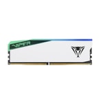 Patriot Viper Elite 5 RGB 16GB (1x16GB) 5600MHz DDR5 Ram PVER516G56C38W - CL38, Beyaz Gaming Bellek DDR5