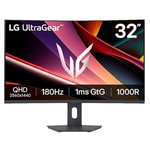 LG UltraGear 32G600A-B 31.5" 180Hz 1ms 2K QHD VA Curved Oyuncu Monitörü - FreeSync, HDR10, 1000R, HDMI, DisplayPort