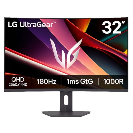 LG UltraGear 32G600A-B 31.5" 180Hz 1ms 2K QHD VA Curved Oyuncu Monitörü - FreeSync, HDR10, 1000R, HDMI, DisplayPort