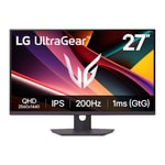 LG UltraGear 27G610A-B 27" 200Hz 1ms 2K QHD IPS Pivot Oyuncu Monitörü - HDR400, sRGB 99%, HDMI 2.1, DisplayPort