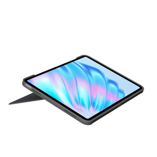 Logitech Combo Touch iPad Air 11 inç M2 Türkçe Klavyeli Kılıf (920-013126) - Aydınlatmalı, Smart Connector, Siyah