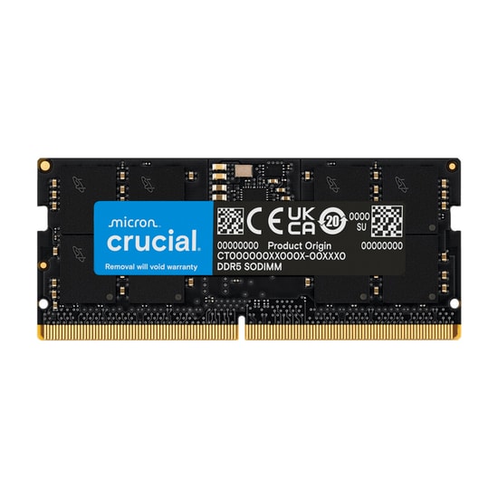 Crucial 32GB 5600MHz DDR5 SODIMM Notebook Ram (CT32G56C46S5) - 1.1V, CL46, Yüksek Performanslı Laptop Belleği