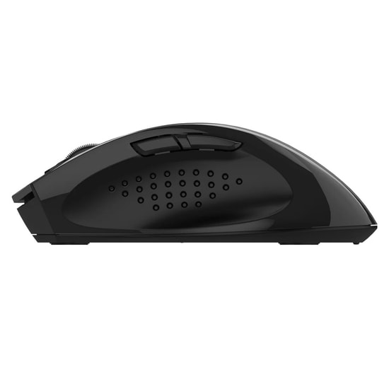 A4 Tech Fstyler FG55S-BLACK Siyah Sessiz Kablosuz Mouse - 3200 DPI, Optik, 7 Tuş, Sağ El, Ergonomik Tasarım, AA Pil