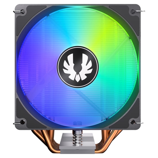 BitFenix E3 Air Cooler BFA-E3-6P120-AK-RP Kule Tipi İşlemci Soğutucu - 120mm Fan, 6 Bakır Isı Borusu, Siyah