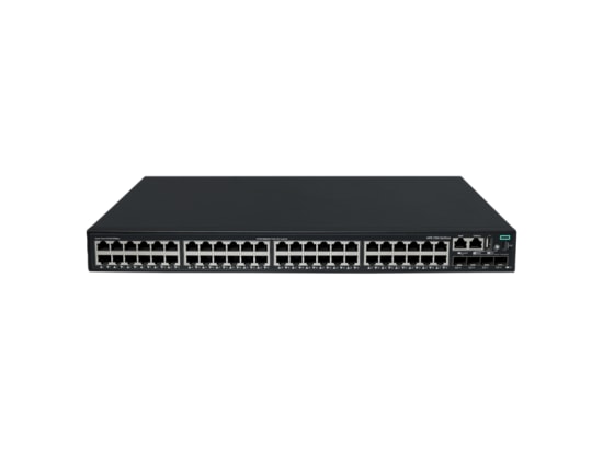 HP HPE Comware 2150 S6X54A 48 Port Gigabit PoE+ Switch Rackmount - 4 SFP, 770W PoE+, Yönetilebilir Katman L3