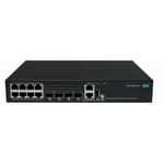 HP HPE Comware 2150 S6X57A 8 Port Gigabit PoE+ L3 Yönetilebilir Switch - 125W PoE+, 2 SFP, Rackmount Anahtar