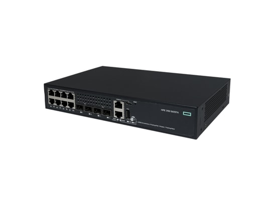 HPE Networking Comware 2150 8G PoE+ 2F 2P S6X57A Switch - 8 Port Gigabit, 2 SFP, 125W PoE+, Yönetilebilir L2