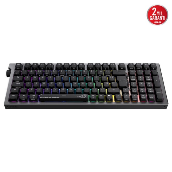 Asus ROG Strix Morph 96 WL Mekanik Oyuncu Klavyesi - Kablosuz, NX V2 Switch, RGB, %96 Layout, TR Q, ABS Tuşlar