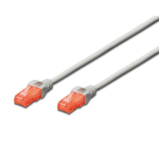 Beek BC-U60015 15 cm Cat6 LSZH Gri Patch Kablo - AWG26, U-UTP Konnektör, Gigabit Ethernet Data Ağ Kablosu
