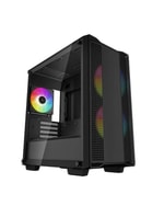 DeepCool CC360-ARGB Siyah Micro-ATX Oyuncu Kasası - 3x120mm ARGB Fan, Temperli Cam, USB 3.0, PSU Yok