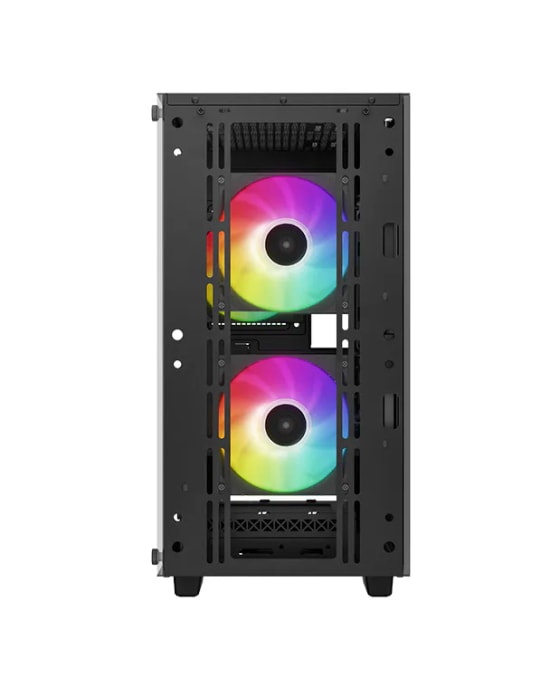 DeepCool CC360-ARGB Siyah Micro-ATX Oyuncu Kasası - 3x120mm ARGB Fan, Temperli Cam, USB 3.0, PSU Yok