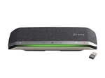 HP Poly Sync 40+ USB-A USB-C Ses Konferans Cihazı (772C5AA) - BT700A Adaptör, 30 Saat Pil Ömrü, Bluetooth, Gümüş