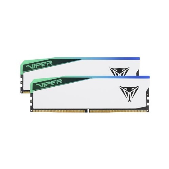 Patriot Viper Elite 5 RGB 96GB (2x48GB) DDR5 6000MHz Ram PVER596G60C42KW - CL42, Beyaz Gaming Bellek Kiti