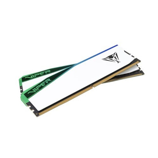 Patriot Viper Elite 5 RGB 96GB (2x48GB) DDR5 6000MHz Ram PVER596G60C42KW - CL42, Beyaz Gaming Bellek Kiti