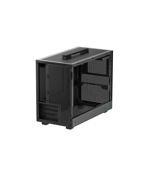 DeepCool CH160-PLUS Siyah MicroATX Kasa - 240mm Radyatör Desteği, 342mm GPU Alanı, Kompakt Tasarım, Yüksek Hava Akışı