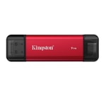 Kingston SPSD 1TB Dual USB-A/C Taşınabilir SSD (SPSD/1TB) - USB 3.2 Gen 2, 1050/950MB/s Hız, Kompakt Kırmızı Gövde