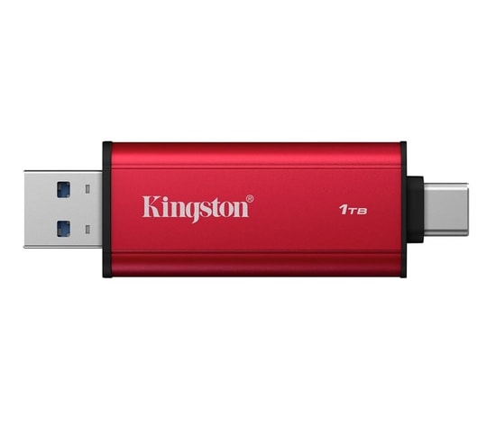 Kingston XS1000 1TB Taşınabilir SSD (SXS1000/1000G) - USB 3.2 Gen 2, 1050/1000MB/s Hız, Kompakt Siyah Gövde