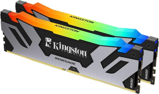 Kingston Fury Renegade RGB 32GB (2x16GB) 8000MHz DDR5 RAM (KF580C38RSAK2/32TR) - CL38, XMP & EXPO, Gümüş Kiti