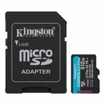 Kingston 512GB Canvas Go Plus G4 microSDXC (SDCG4/512GB) - 200MB/s Okuma, 160MB/s Yazma, C10, U3, V30, A2 Kart