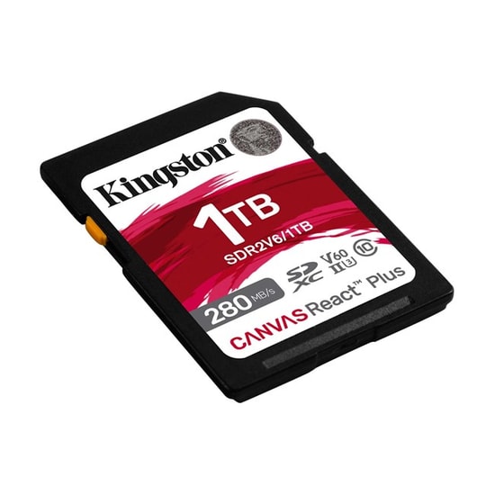 Kingston 1TB Canvas React Plus SDXC (SDR2V6/1TB) - 280MB/s Okuma, 150MB/s Yazma, UHS-II, U3, V60 Hafıza Kartı