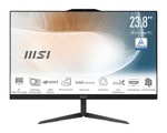 MSI Modern AM242 24" FHD AIO PC (1M-2268XEU) - Intel Core 5 120U, 8GB DDR5, 512GB SSD, FreeDOS, Siyah Bilgisayar