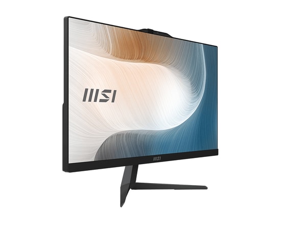 MSI Modern AM242 24" FHD AIO PC (1M-2268XEU) - Intel Core 5 120U, 8GB DDR5, 512GB SSD, FreeDOS, Siyah Bilgisayar