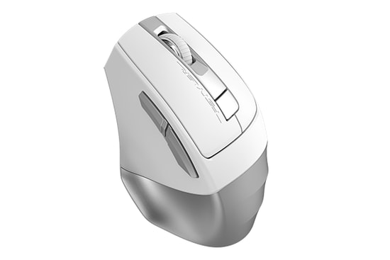 A4 Tech FB35CS-WHITE Beyaz Kablosuz Optik Mouse - 2400 DPI, Bluetooth ve 2.4G Nano, Şarjlı, 6 Tuşlu, Ergonomik