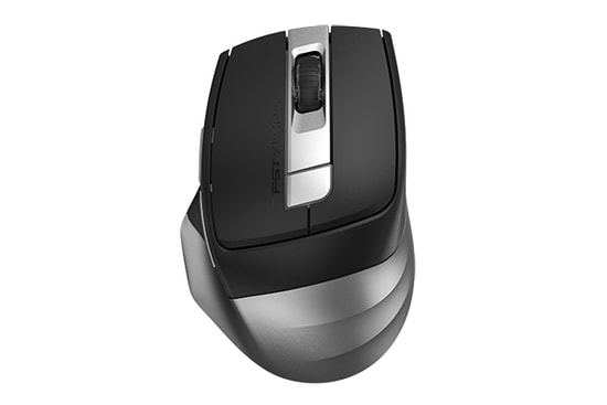 A4 Tech FB35CS-GREY Gri Kablosuz Optik Mouse - 2400 DPI, Bluetooth ve 2.4G Nano, Şarjlı, 6 Tuşlu, Ergonomik Tasarım