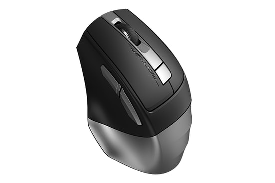 A4 Tech FB35CS-GREY Gri Kablosuz Optik Mouse - 2400 DPI, Bluetooth ve 2.4G Nano, Şarjlı, 6 Tuşlu, Ergonomik Tasarım