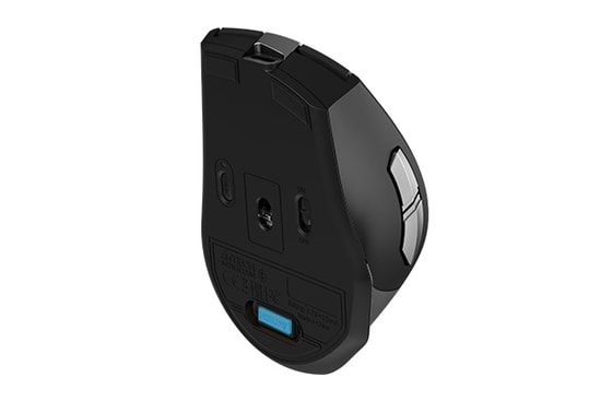 A4 Tech FB35CS-GREY Gri Kablosuz Optik Mouse - 2400 DPI, Bluetooth ve 2.4G Nano, Şarjlı, 6 Tuşlu, Ergonomik Tasarım