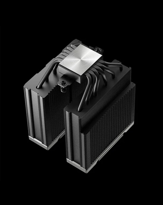 DeepCool AK620 DIGITAL NYX İşlemci Hava Soğutucu - Çift 120mm PWM Fan, Dijital Ekran, Intel-AMD Uyumlu