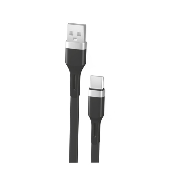 Teknonet TN-DC03 Plastik 100 cm Type-C Şarj ve Data Kablosu (NT-92569) - Siyah, Hızlı Şarj, Dosya Aktarım Desteği