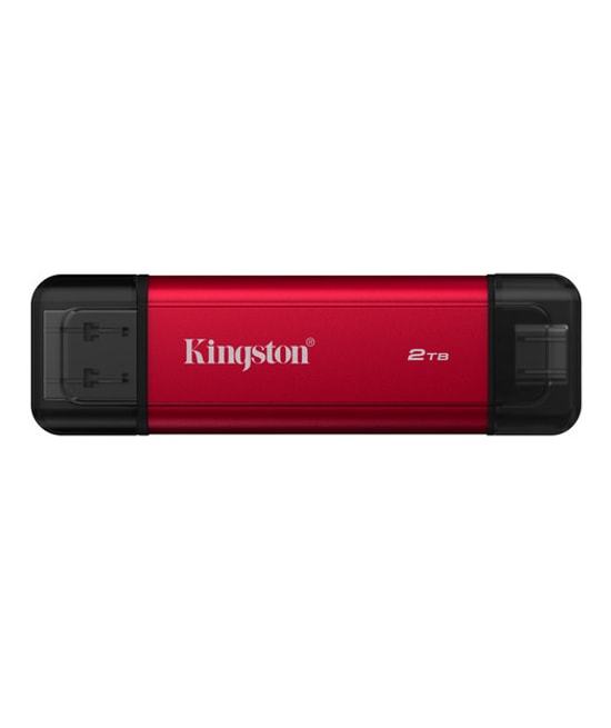 Kingston SPSD 2TB Dual USB-A/C Taşınabilir SSD (SPSD/2TB) - USB 3.2 Gen 2, 1050/950MB/s Hız, Kompakt Kırmızı Gövde