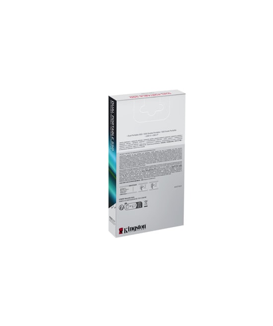 Kingston SPSD 2TB Dual USB-A/C Taşınabilir SSD (SPSD/2TB) - USB 3.2 Gen 2, 1050/950MB/s Hız, Kompakt Kırmızı Gövde