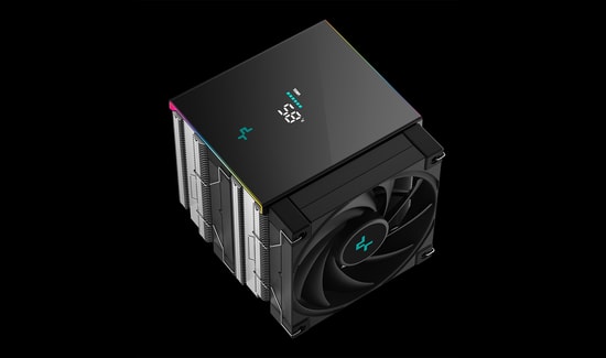 DeepCool AK620 DIGITAL SE İşlemci Soğutucu - Çift 120mm PWM Fan, Dijital Ekran, 260W TDP, Intel-AMD Uyumlu