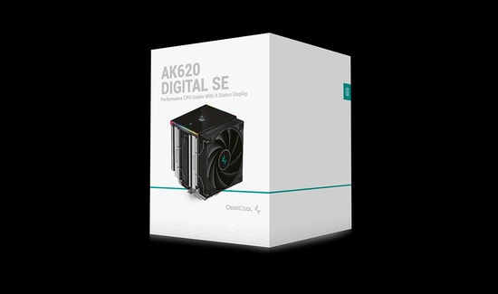DeepCool AK620 DIGITAL SE İşlemci Soğutucu - Çift 120mm PWM Fan, Dijital Ekran, 260W TDP, Intel-AMD Uyumlu
