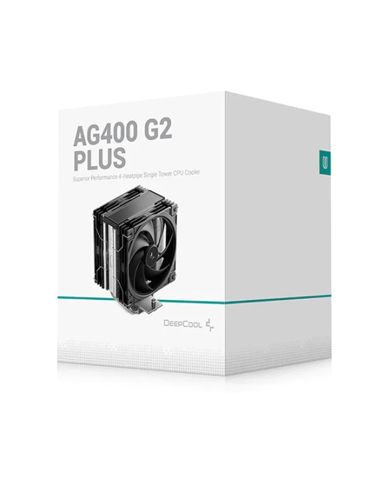 DeepCool AG400-G2-PLUS Kule Tipi İşlemci Soğutucu - 92mm PWM Fan, 4 Isı Borusu, Intel LGA 1700/1851 ve AMD Uyumlu