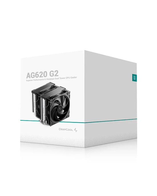 DeepCool AK620-G2 Kule Tipi İşlemci Soğutucu - Çift 120mm PWM Fan, 260W TDP, Intel ve AMD AM4/AM5 Uyumlu, 1750 RPM