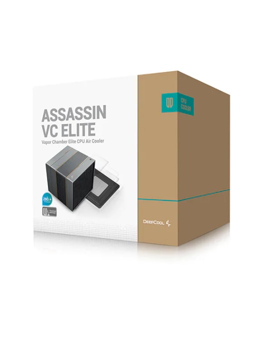 DeepCool ASSASSIN VC ELITE İşlemci Hava Soğutucu - 140mm PWM Fan, Intel ve AMD AM4/AM5 Uyumlu, 1500 RPM, Siyah