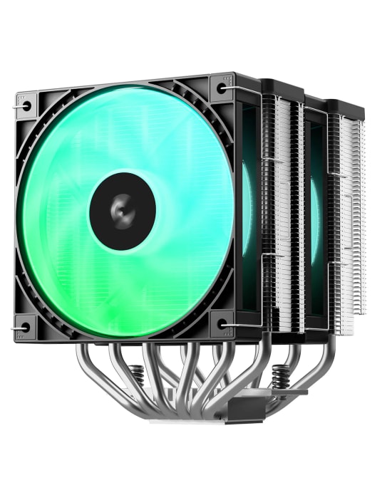 DeepCool AG620-G2-WH Beyaz İşlemci Soğutucu - 120mm Çift Fan, 6 Isı Borusu, 260W TDP, Intel-AMD Uyumlu, 29.4 dBA