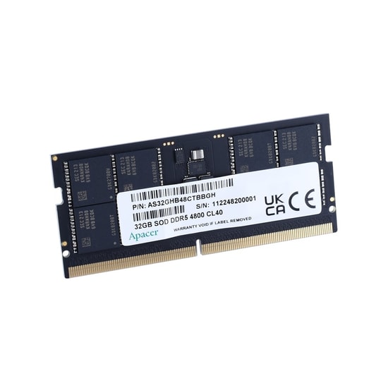 Apacer 16GB 5600MHz DDR5 CL46 SODIMM Notebook RAM (FS.16G2C.PKH) - 1.1V, Yüksek Performanslı Laptop Bellek Modülü