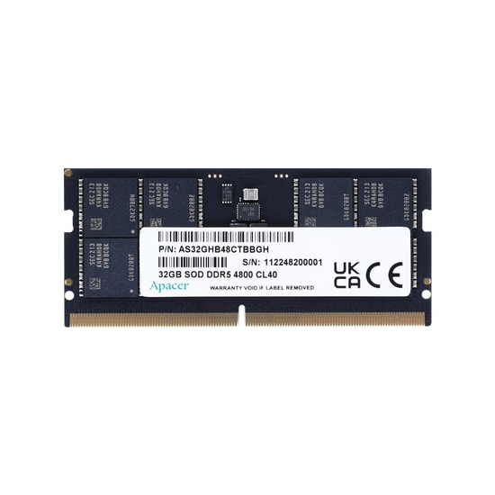 Apacer 16GB 5600MHz DDR5 CL46 SODIMM Notebook RAM (FS.16G2C.PKH) - 1.1V, Yüksek Performanslı Laptop Bellek Modülü