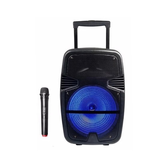 Nettech KTS-1158 Siyah Kablosuz Bluetooth Hoparlör (NT-109904) - Stereo Ses, Uzaktan Kumanda, Mikrofonlu, Led Işıklı