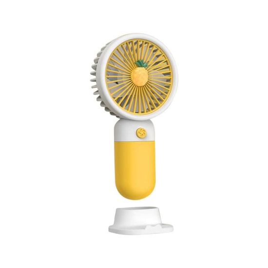 Nettech F47 Sarı Mini Boy Şarjlı El ve Masaüstü Fan (NT-114358) - Taşınabilir, Kompakt Tasarım, USB Şarjlı, Sessiz