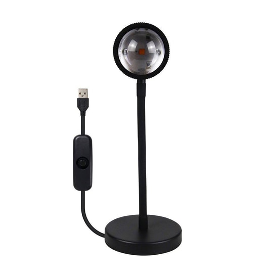 Nettech SunSet Gün Batımı Led Gece Lambası NT-91112 - 200 mAh Pil, Metal Gövde, Dekoratif Atmosfer Aydınlatma