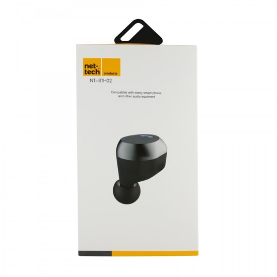 Nettech NT-BTH02 Siyah Kulak İçi Bluetooth Kulaklık - 250mAh Pil, BT 5.0, Stereo Ses, Mikrofonlu, 24 Ay Garantili