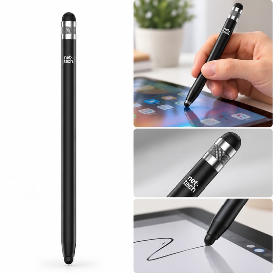 Teknonet NT-PN02 Dokunmatik Kalem (NT-112337) - Siyah, Alüminyum Gövde, Galaxy Note 9 N960 Uyumlu, Bluetooth 4.1